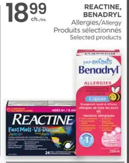 Proxim REACTINE, BENADRYL Allergy offer