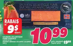 IGA VASCO & CO FROZEN SMOKED ATLANTIC SALMON offer
