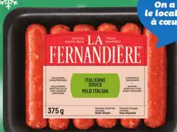 IGA LA FERNANDIÈRE FRESH SAUSAGES OR BREAKFAST SAUSAGES offer