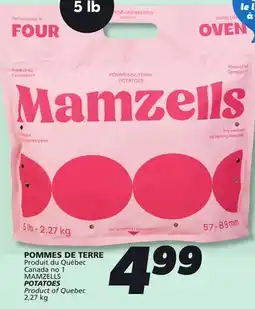 IGA MAMZELLS POTATOES offer