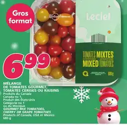 IGA GOURMET MIX TOMATOES, CHERRY OR GRAPE TOMATOES offer