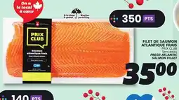 IGA PRIX CLUB FRESH ATLANTIC SALMON FILLET offer