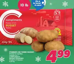 IGA COMPLIMENTS RUSSET POTATOES offer
