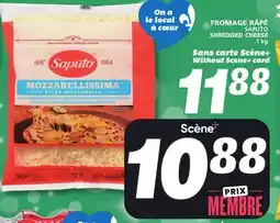 IGA SAPUTO SHREDDED CHEESE offer