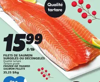 IGA FROZEN OR THAWED SALMON FILLETS offer