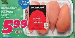 IGA EXCELDOR FRESH BONELESS CHICKEN BREASTS offer