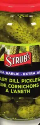 IGA STRUB'S PICKLED GHERKINS offer