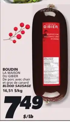 IGA BLOOD SAUSAGE offer