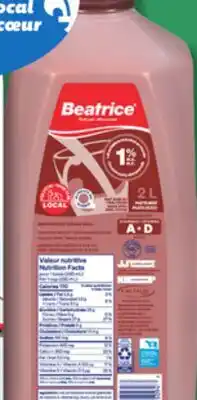 IGA BEATRICE CHOCOLATE MILK offer