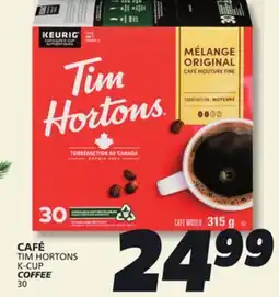 IGA TIM HORTONS K-CUP COFFEE offer