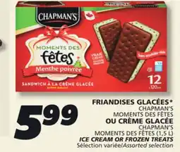 IGA CHAPMAN'S ICE CREAM OR FROZEN TREATS offer