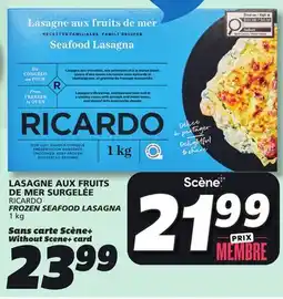 IGA RICARDO FROZEN SEAFOOD LASAGNA offer