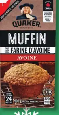 IGA QUAKER COOKIE, MUFFIN OR PANCAKE MIX offer