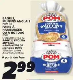 IGA POM HAMBURGER OR HOT DOG BUNS offer