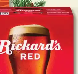IGA RICKARD'S RED BEER offer