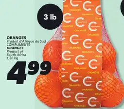 IGA COMPLIMENTS ORANGES offer