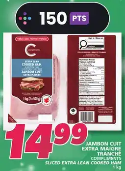 IGA COMPLIMENTS SLICED EXTRA LEAN COOKED HAM offer