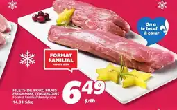 IGA FRESH PORK TENDERLOINS offer