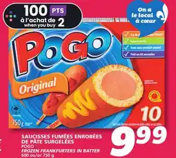 IGA POGO FROZEN FRANKFURTERS IN BATTER offer