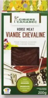 IGA GIBIERS CANABEC FROZEN GAME MEAT FOR CHINESE FONDUE offer