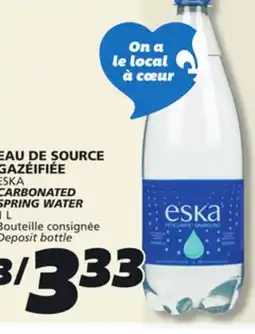 IGA ESKA CARBONATED SPRING WATER offer