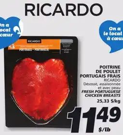 IGA RICARDO FRESH PORTUGUESE CHICKEN BREASTS offer