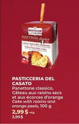 Familiprix Cake with raisins and orange peels, 100 g offer