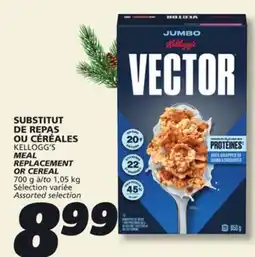 IGA KELLOGG'S MEAL REPLACEMENT OR CEREAL offer