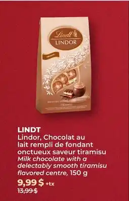 Familiprix Lindt Irresistibly Smooth Tiramisu Milk Chocolate 150g offer