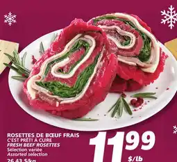 IGA C'EST PRÊT! À CUIRE FRESH BEEF ROSETTES offer