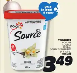 IGA YOPLAIT SOURCE YOGURT offer