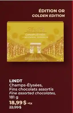 Familiprix Lindt Champs-Élysées Gold Edition Chocolates 181g offer