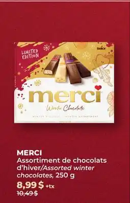 Familiprix MERCI, Assorted winter chocolates, 250 g offer