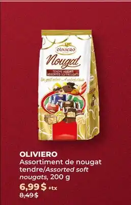 Familiprix OLIVIERO, Assorted soft nougats, 200 g offer
