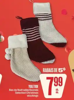 Jean Coutu YULETIDE Selected Christmas stockings offer