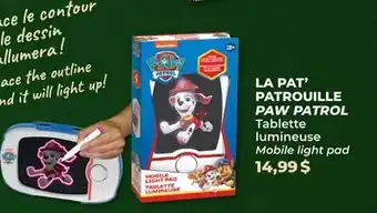 Familiprix PAW PATROL, Mobile light pad offer
