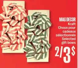 Jean Coutu MAG DECOR Kraft Selected gift bows offer