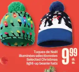 Jean Coutu Selected Christmas light-up beanie hats offer