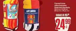 Jean Coutu SKITTLES, LIFE SAVERS Selected blankets offer