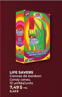 Familiprix LIFE SAVERS Candy canes, 12 units offer