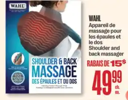 Jean Coutu WAHL Shoulder and back massager offer