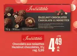 Jean Coutu IRRÉSISTIBLE Hazelnut chocolates offer