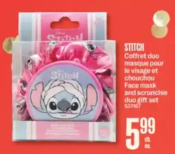 Jean Coutu STITCH Face mask and scrunchie duo gift set offer