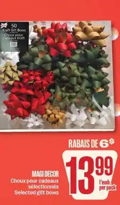 Jean Coutu MAGI DECOR Selected gift bows offer