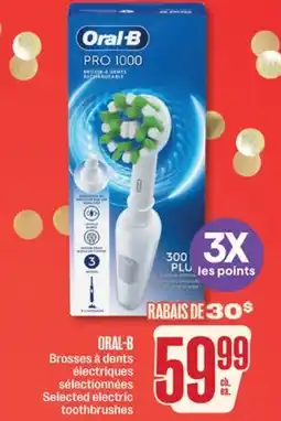 Jean Coutu ORAL-B Selected electric toothbrushes offer