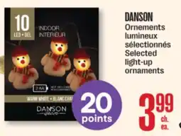 Jean Coutu DANSON Selected light-up ornaments offer