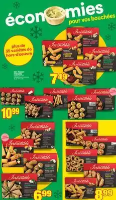 Super C hors-d'oeuvre Irrésistible | Irrésistible frozen hors d'oeuvre offer