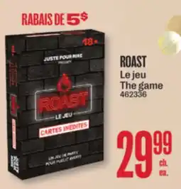 Jean Coutu ROAST The game offer