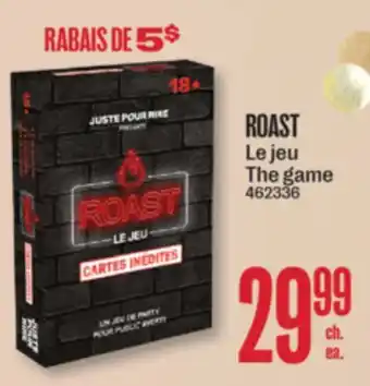 Jean Coutu ROAST The game offer