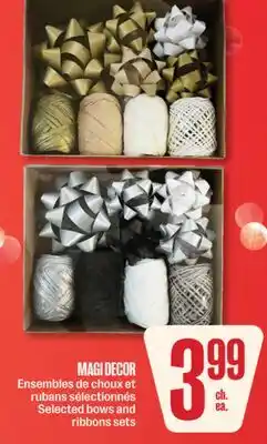 Jean Coutu MAGI DECOR Selected bows and ribbons sets offer
